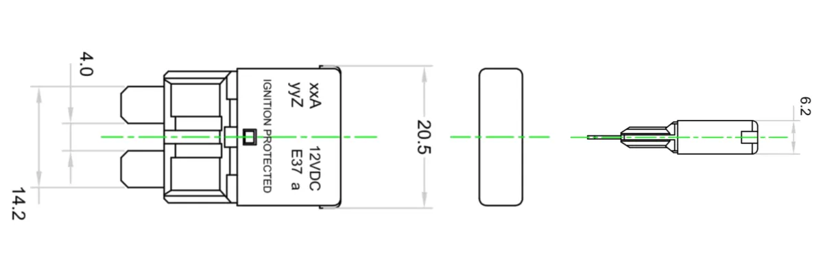 auto type 1 blade circuit breaker auto type 1 blade circuit breaker