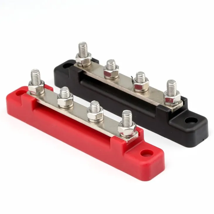 4 Post Power Distribution Block Bus Bar Pair with Cover