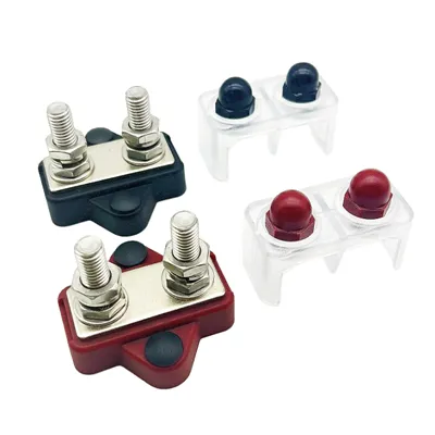 पीसी कवर के साथ डुअल स्टड ब्रास बस बार्स