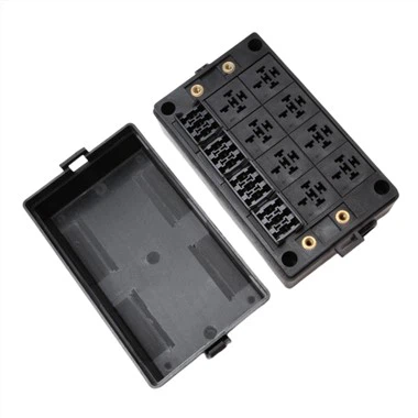 12 स्लॉट फ्यूज होल्डर 8 स्लॉट रिले पैनल के साथ फ्यूज रिले बॉक्स