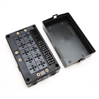 15 स्लॉट फ्यूज होल्डर और 10 स्लॉट रिले पैनल के साथ फ्यूज रिले बॉक्स