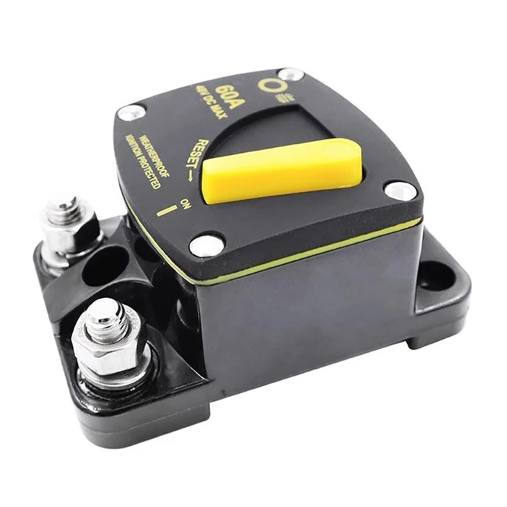 300A 48V DC Waterproof Ignition Protected Circuit Breaker With Yellow Manual Reset For Marine price