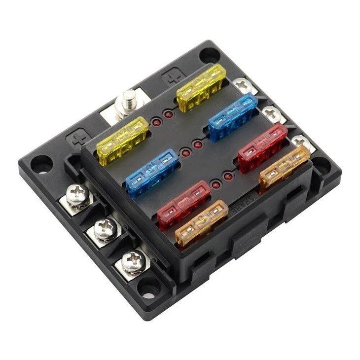 6-Way LED Illumination Automotive Inline Blade Fuse Holder suppliers